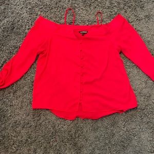 Express off-the-shoulder blouse